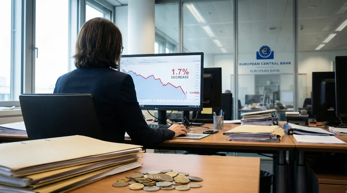 Инфлацията в еврозоната спадна до 1,7% през януари 2026 г.