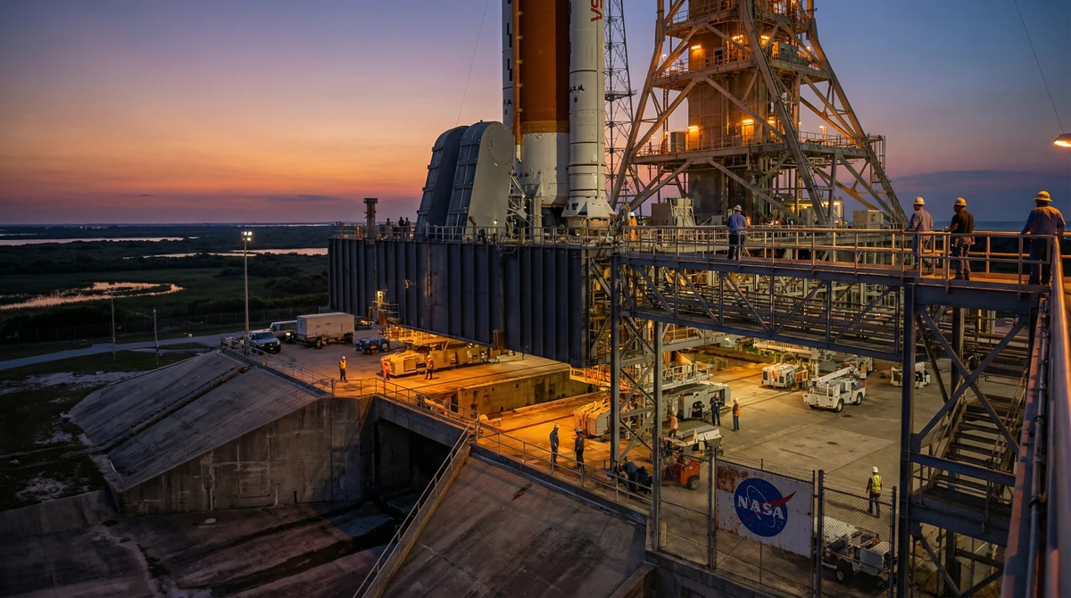 НАСА връща SLS в монтажната сграда и отлага Artemis II заради проблем с хелия
