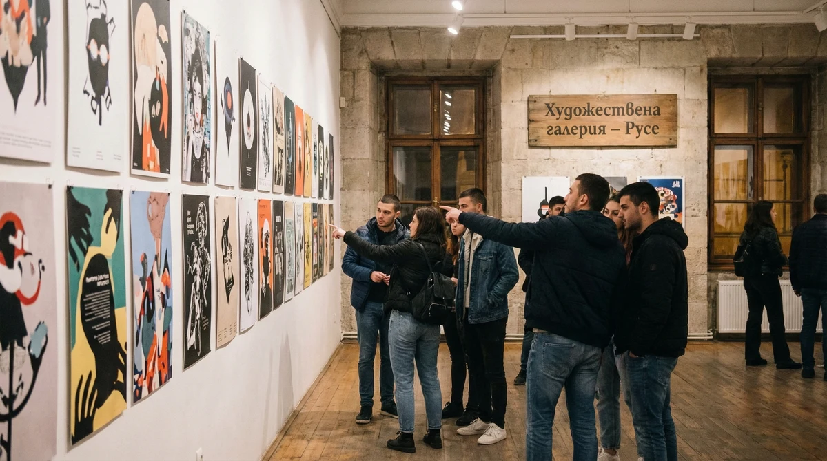 Студентски плакати по реалния календар на галерията откриват изложба в Русе