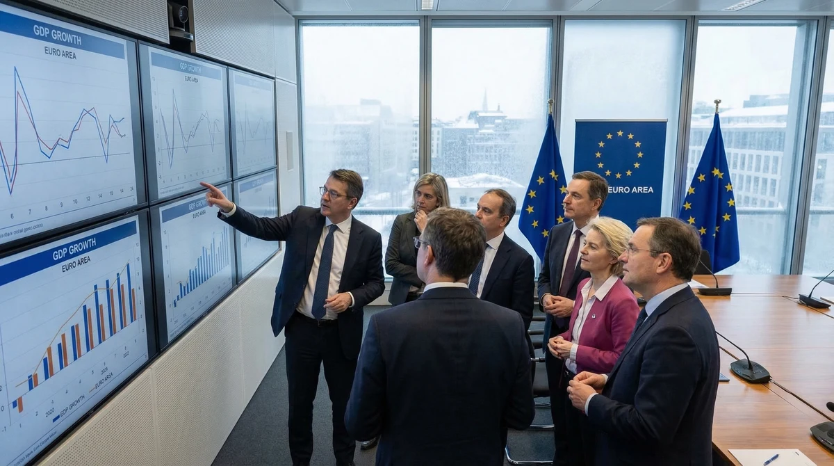 Еврозоната завърши 2025 г. с ръст от 0,3%, но инерцията остава слаба