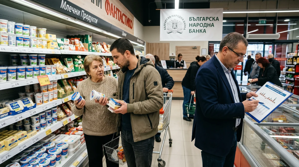 БНБ повиши прогнозата за инфлацията. Храните и услугите остават под натиск