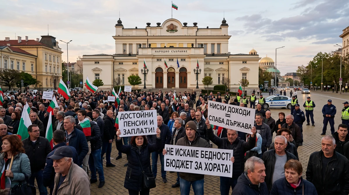 Бюджетът за 2026 г. връща протести в София и засилва спора за доходите