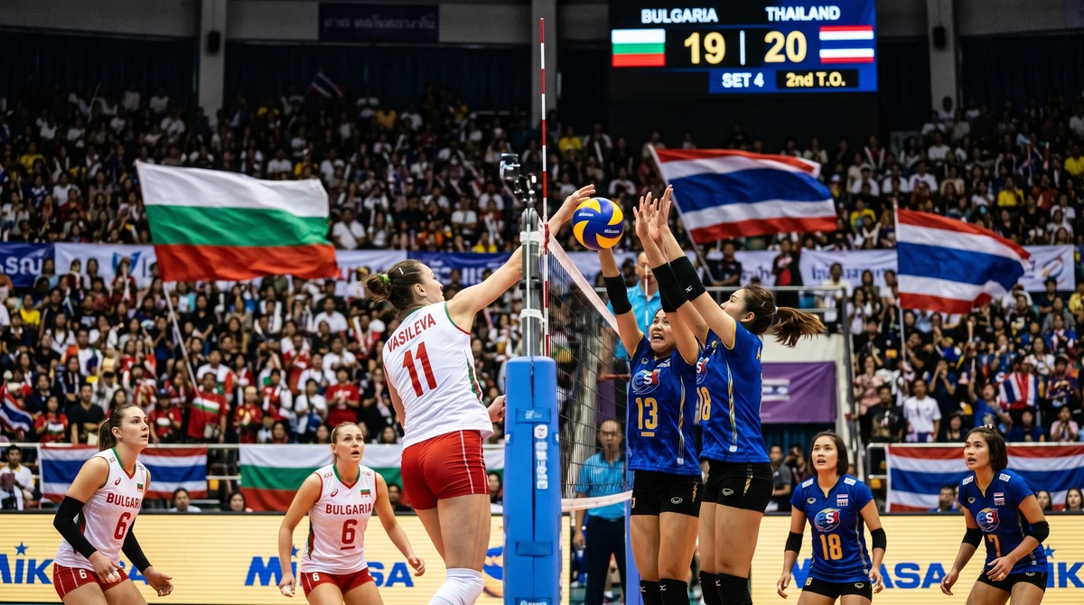 България падна до 16-о място във VNL след 0:3 от Тайланд