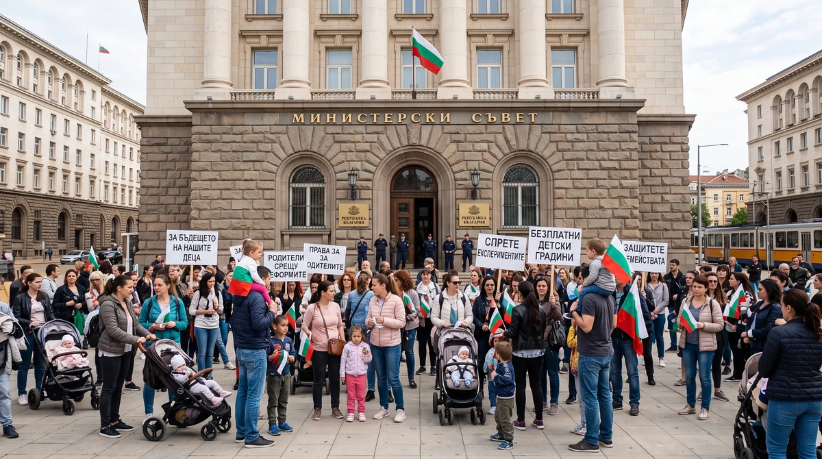 Родители притискат държавата за майчинството след протест в 13 града
