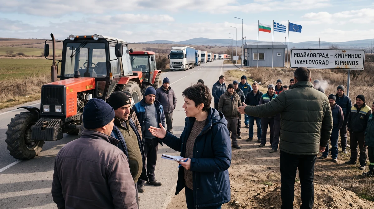 Земеделци блокираха Ивайловград: защо камионите не могат да преминат