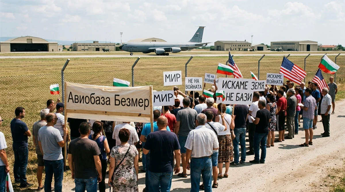 Протест в Безмер поставя под въпрос разполагането на американски самолети