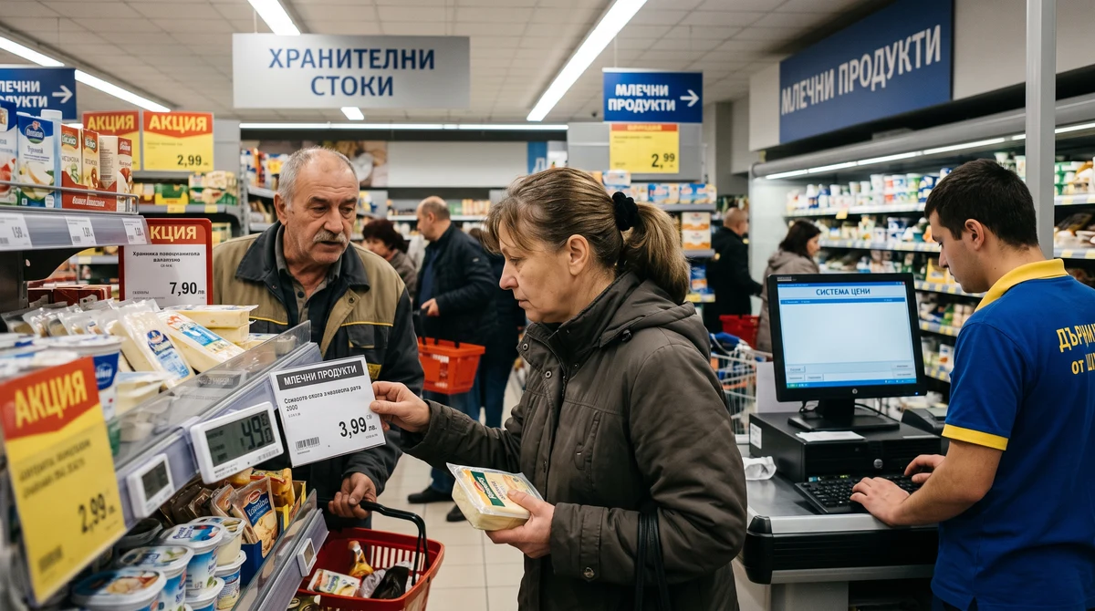 Потребители сравняват цените на стоки в голям български супермаркет