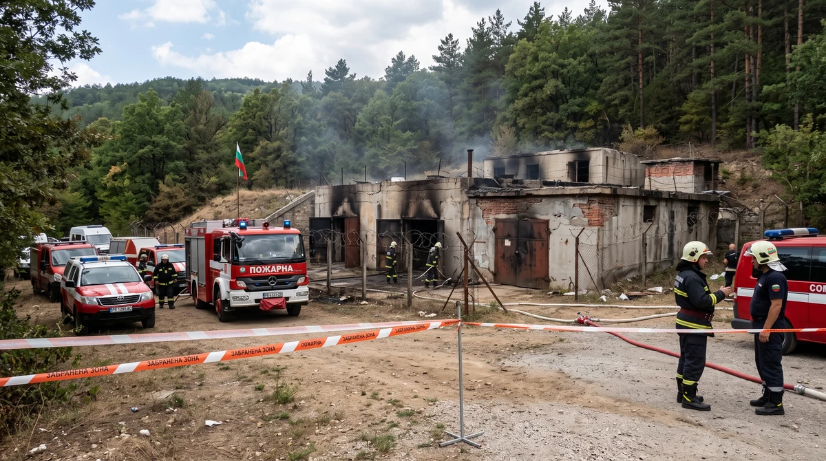 Взривове край Трявна: пожарът е локализиран, причината остава неизвестна